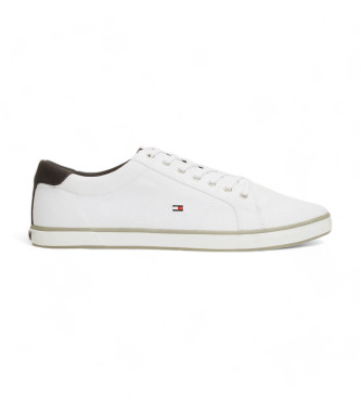 Tommy Hilfiger Weie Canvas-Turnschuhe zum Schnren