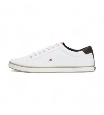 Tommy Hilfiger Weie Canvas-Turnschuhe zum Schnren