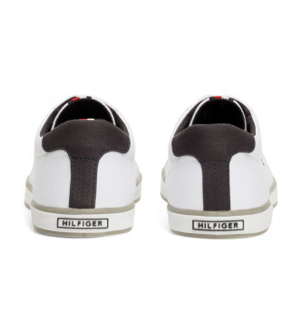 Tommy Hilfiger Zapatillas de lona con cordones blanco