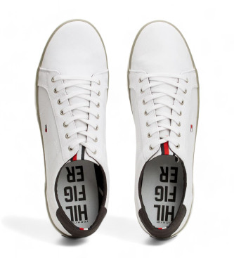 Tommy Hilfiger Zapatillas de lona con cordones blanco