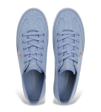 Tommy Hilfiger Baskets en toile avec logo maill bleu