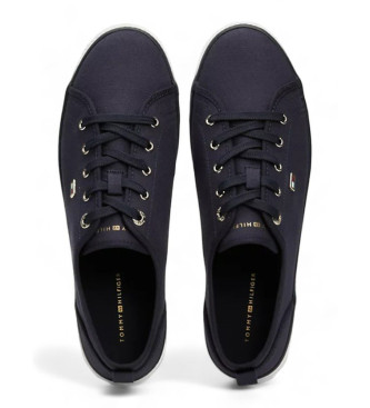 Tommy Hilfiger Sneakers in tela con logo smaltato blu scuro