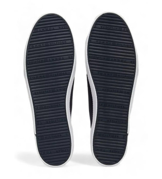 Tommy Hilfiger Sportschoenen van canvas met gemailleerd marineblauw logo