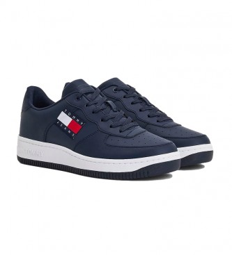 Tommy Hilfiger Leather sneakers Basket Cupsole Logo navy