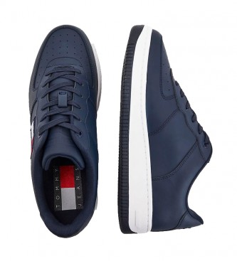 Tommy Hilfiger Leather sneakers Basket Cupsole Logo navy