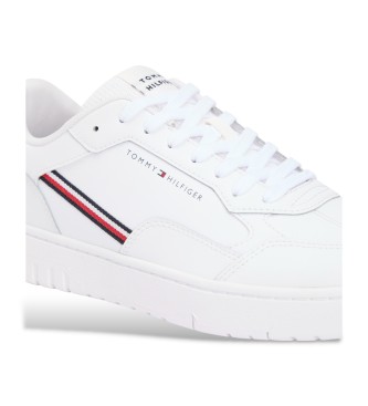 Tommy Hilfiger Leder-Sneakers mit weien Nieten-Sohlen