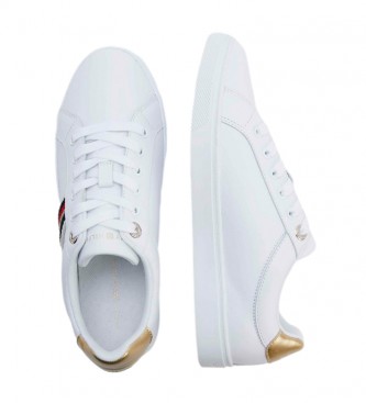 Tommy Hilfiger Sneaker Corporate in pelle Bianco