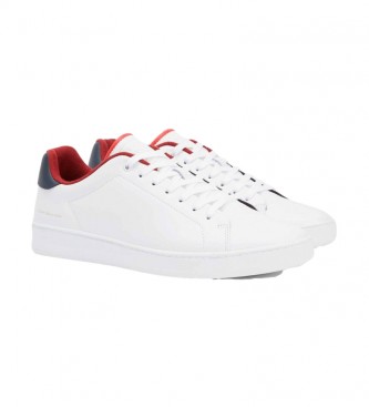 Tommy Hilfiger Sneakers Court in pelle Bianco