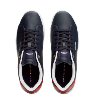 Tommy Hilfiger Court Cupsole Leather Sneakers navy