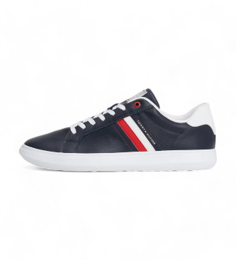 Tommy Hilfiger Navy Cupsole Leder Turnschuhe