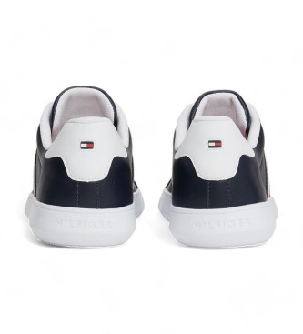 Tommy Hilfiger Navy Leren Cupzool Sneakers