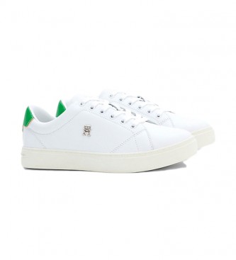 Tommy Hilfiger Elevated Leren Sneakers Wit