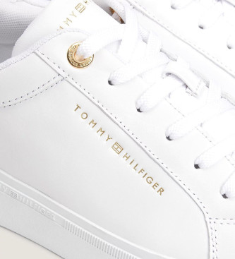 Tommy Hilfiger Sneakers rialzate essenziali in pelle bianca