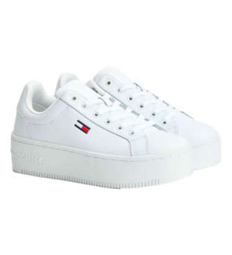 Tommy Jeans Sneakers Essential in pelle bianca