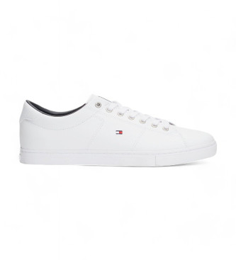 Tommy Hilfiger Sapatilhas de couro com atacadores Essential branco