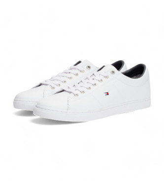 Tommy Hilfiger Essential leather lace-up trainers white