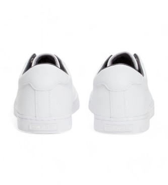 Tommy Hilfiger Sapatilhas de couro com atacadores Essential branco