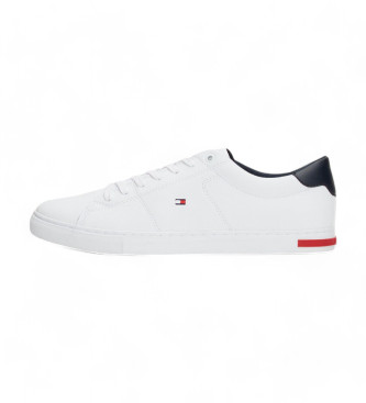 Tommy Hilfiger Vulkanisierte Essential Leather Sneakers aus weiem Leder