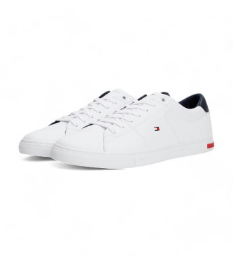 Tommy Hilfiger Vulkanisierte Essential Leather Sneakers aus weiem Leder