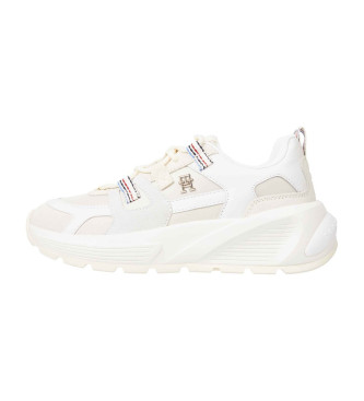 Tommy Hilfiger Fashion Chunky Runner Leather Sneakers white