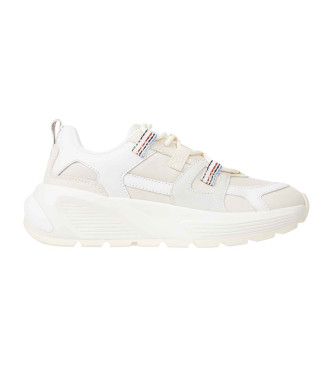 Tommy Hilfiger Fashion Chunky Runner Leren Sneakers Wit