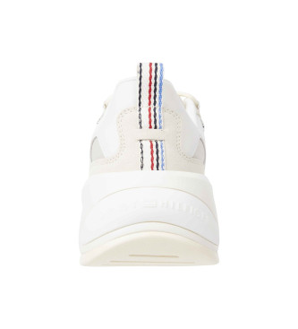 Tommy Hilfiger Moda Chunky Runner Leather Sneakers branco