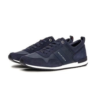 Tommy Hilfiger Navy Iconic Leather Sneakers