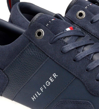 Tommy Hilfiger Navy Iconic Leather Sneakers