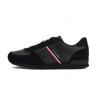 Tommy Hilfiger Leather sneakers Iconic Runner Mix black