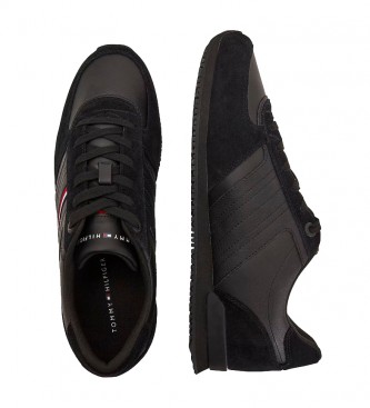 Tommy Hilfiger Leather sneakers Iconic Runner Mix black