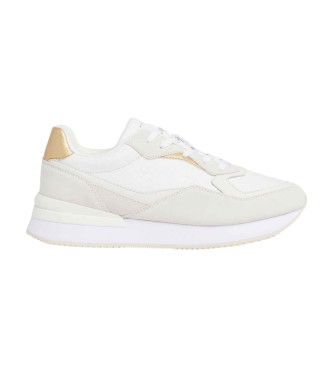 Tommy Hilfiger Lux Monogram Leather Sneakers white