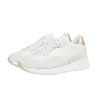 Tommy Hilfiger Lux Monogram Leather Sneakers branco