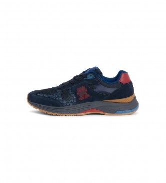 Tommy Hilfiger Modern Prep Ii Mix navy leather trainers