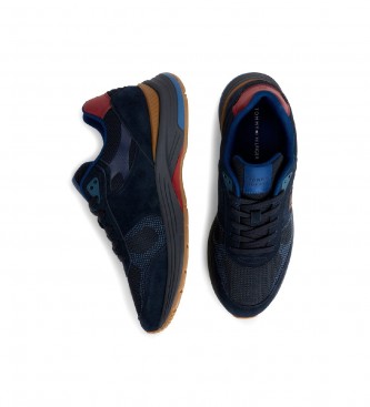 Tommy Hilfiger Sneaker Modern Prep Ii Mix in pelle blu scuro