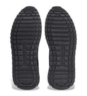 Tommy Hilfiger Usnjene športne copate New Runner Eva black
