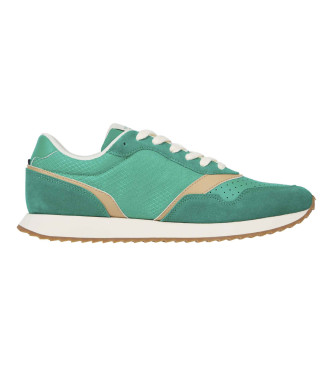 Tommy Hilfiger Runner Evo Colorama Mix turquoise leather trainers