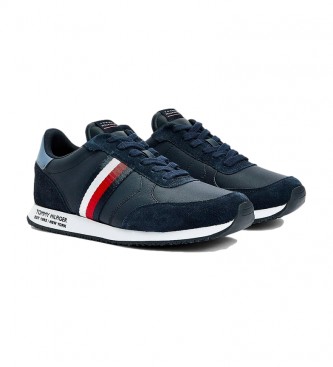 Tommy Hilfiger Runner Lo navy leather sneakers