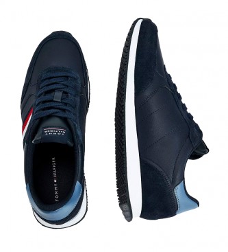 Tommy Hilfiger Runner Lo navy leather sneakers