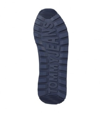 Tommy Jeans Zapatillas de piel Runner marino