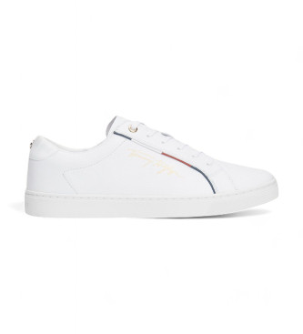 Tommy Hilfiger Signature Leather Sneakers white 