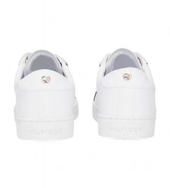 Tommy Hilfiger Signature Lder Sneakers hvid 