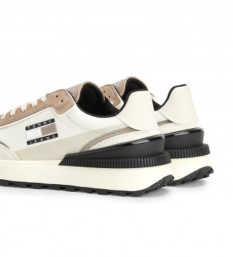 Tommy Jeans Leather sneakers Tech Style Running beige