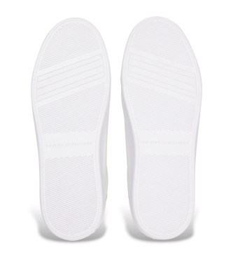 Tommy Hilfiger Leder-Tennisschuhe wei