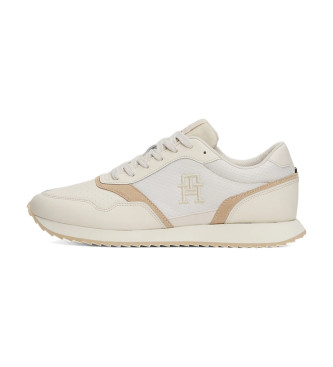 Tommy Hilfiger TH Monogram Leather Sneakers branco