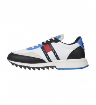 Tommy Jeans Sneaker Track Cleat in pelle bianca