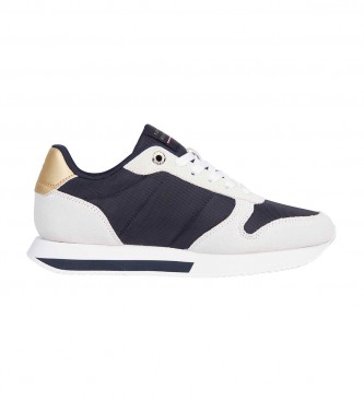 Tommy Hilfiger Tnis de Couro Gold Leather Sneakers Navy