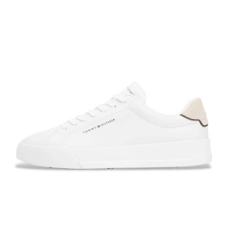 Tommy Hilfiger Scarpe da tennis con logo in pelle beige