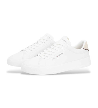 Tommy Hilfiger Scarpe da tennis con logo in pelle beige