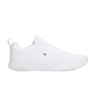 Tommy Hilfiger Signature white knitted trainers 