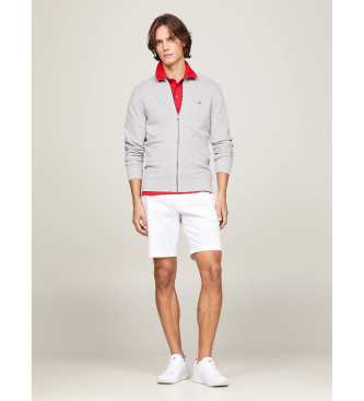 Tommy Hilfiger Signature hvide strikkede trningssko 